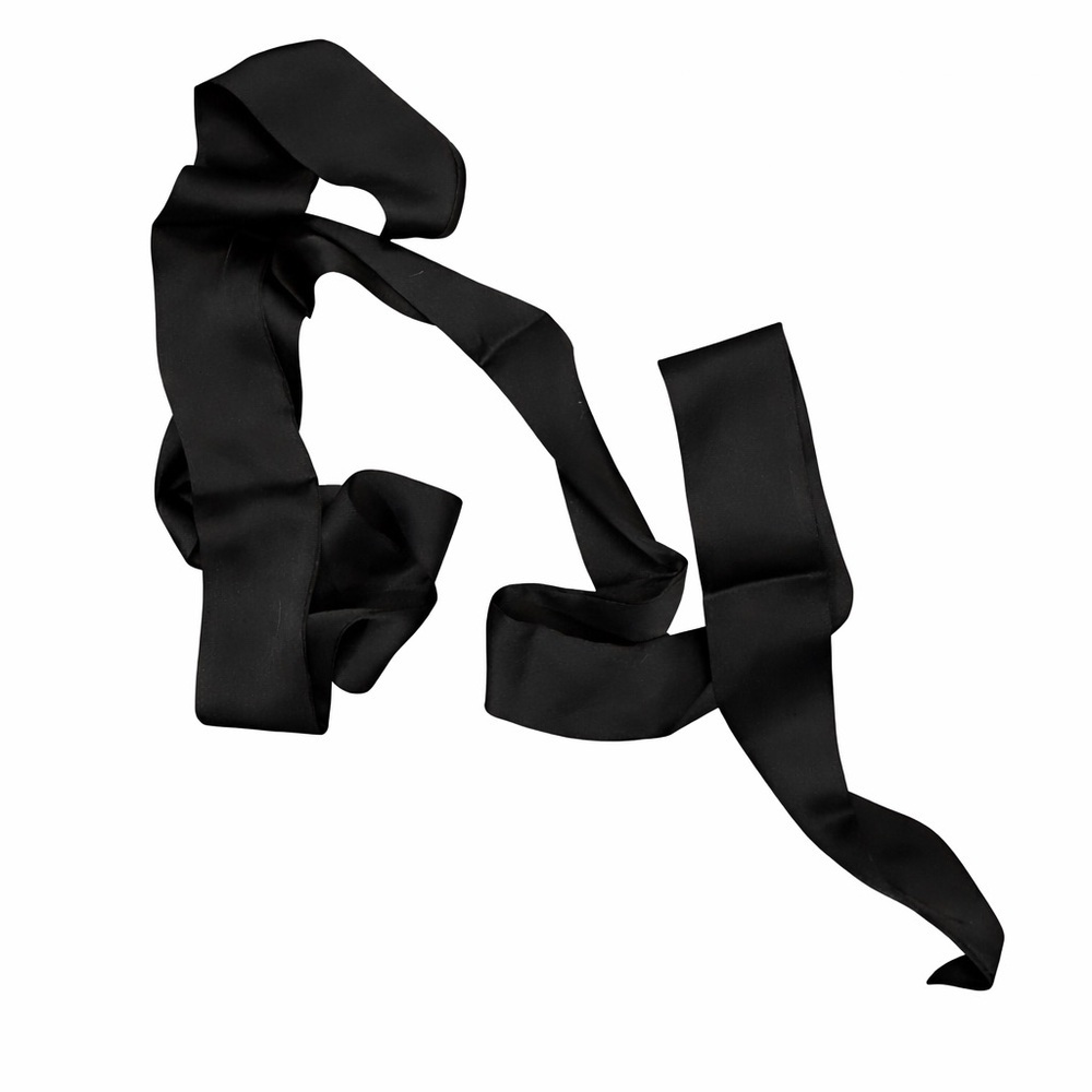 NWOT Elegant Black Satin Ribbon Accessory